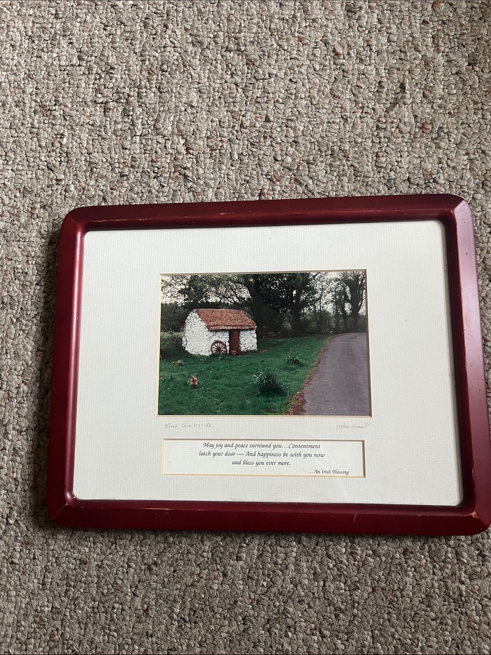 Framed signed print by photographer Rick Henderson  Irish countryside